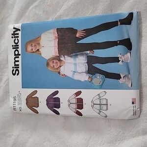 Children's And Girls' Knit Hooded Jacket Size  7-14